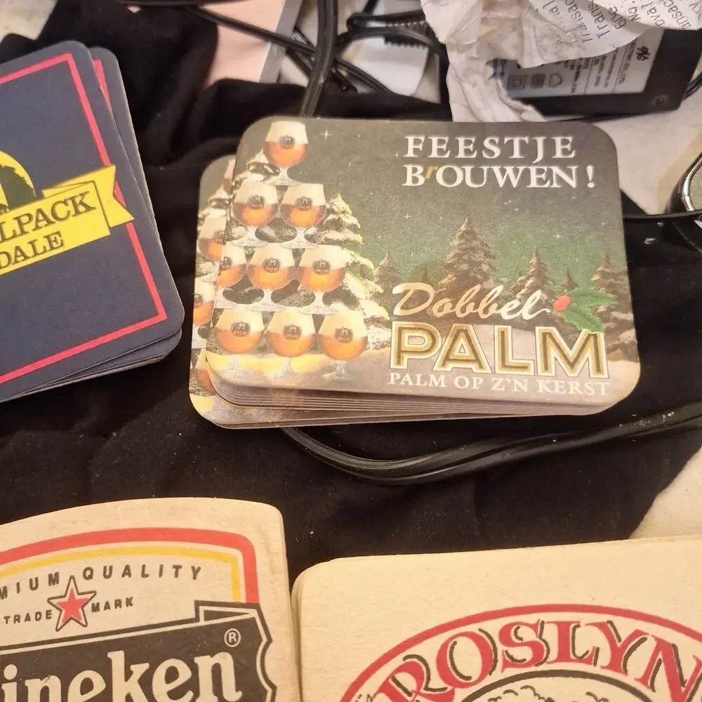 VTG Bar Cardboard Coasters 57 pcs. Man Cave Collectibles Beer Decor